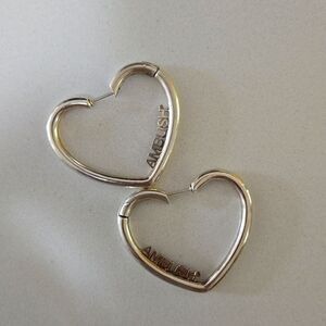 AMBUSH Medium Heart Silver earring